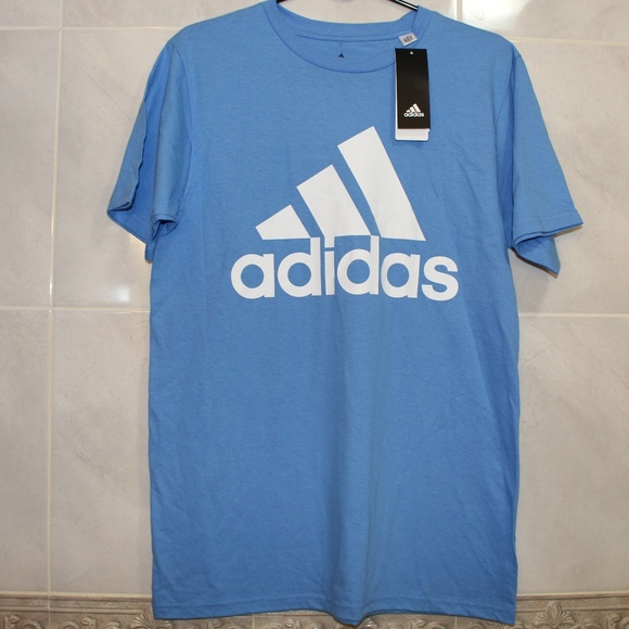 baby blue adidas t shirt